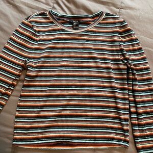 Forever 21 Multicolor Striped Knit Top